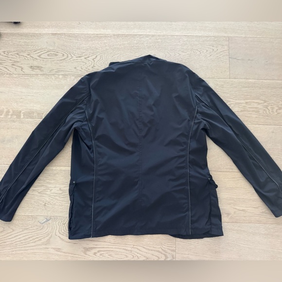 Unisex Giorgio Armani Nylon Jacket, Leather Piping detail size L (Italian 52) - Picture 11 of 16